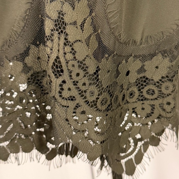 IZ Byer Faux Wrap Blouse With Lace Cuffs - Picture 4 of 7